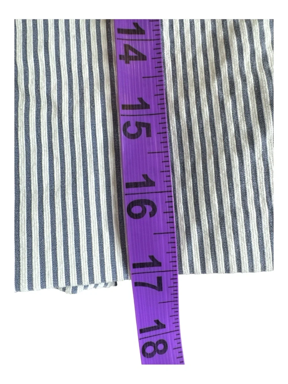 J. CREW Blue & White Striped Seersucker Mini Skirt
